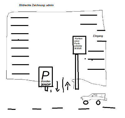 Abzocke auf Kundenparkplatz